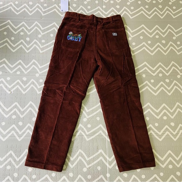 Vintage Retro obey double knee carpenter corduroy skateboarding loose fit pants - Picture 9 of 11